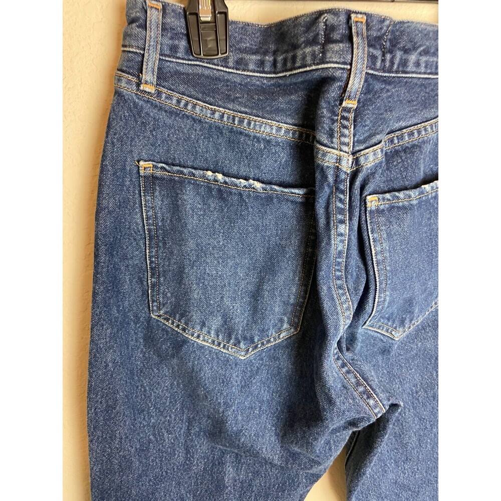 Agolde Womens Jeans Blue Size 25 Medium Wash Solid Button Mid Rise 5-Pocket - Picture 4 of 7